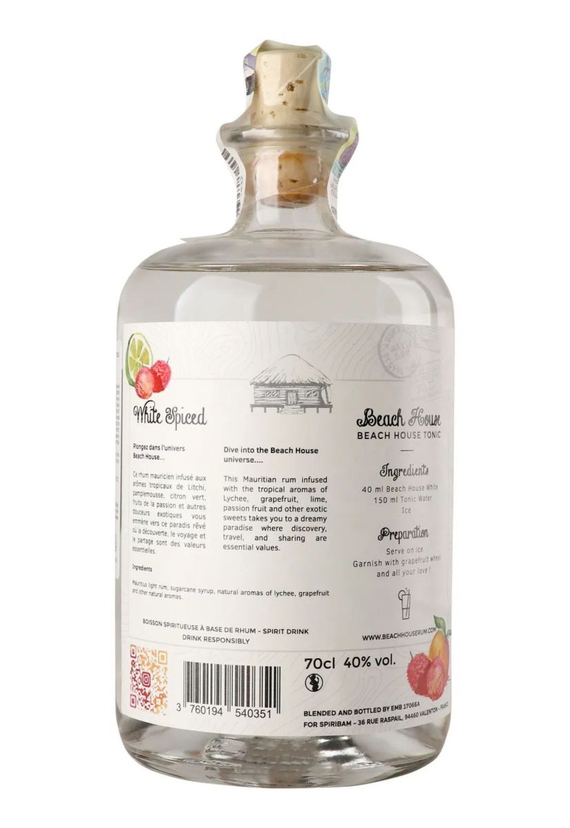Ром Beach House White Spiced Mauritius 40% 0,7 л