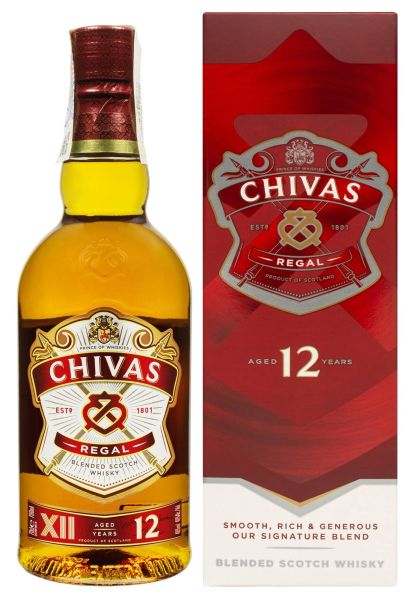 Віскі Chivas Regal 12 y.o. у коробці 0.7 л