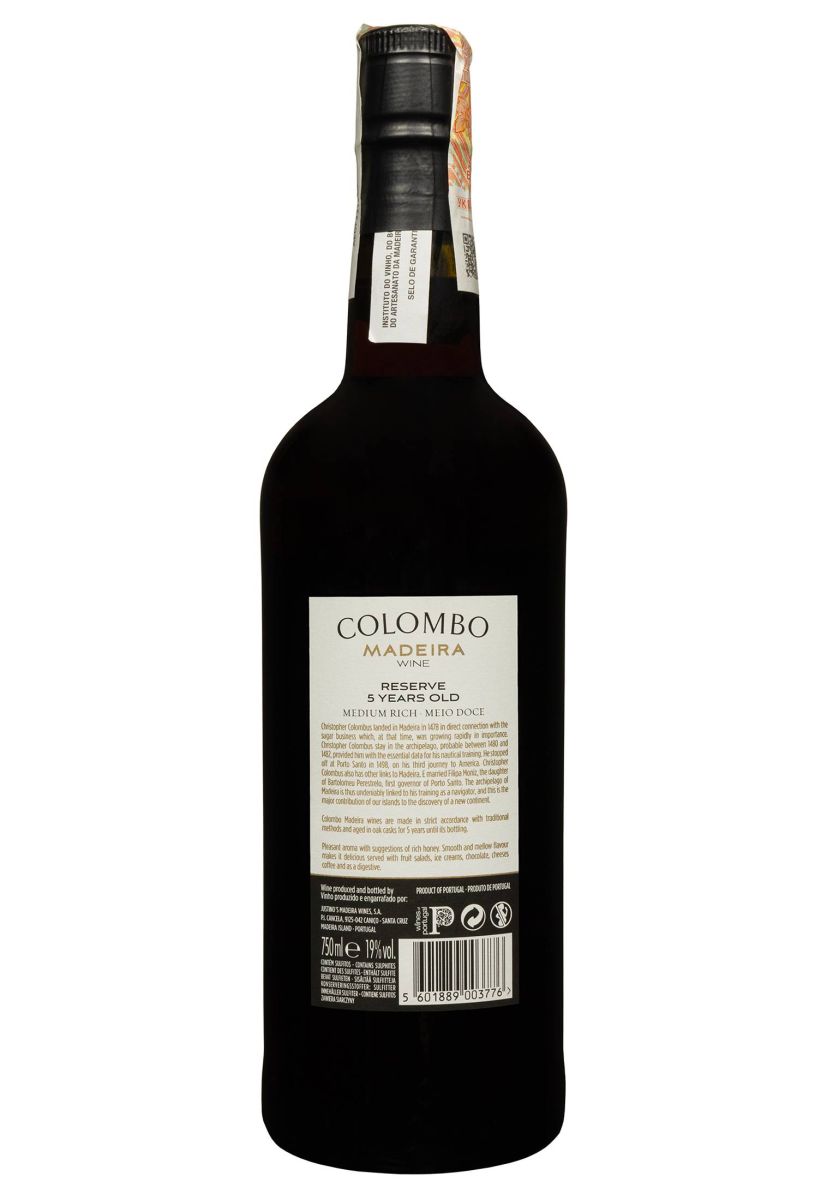 Вино Colombo Madeira Medium Rich Reserve 5 YO 0.75 л