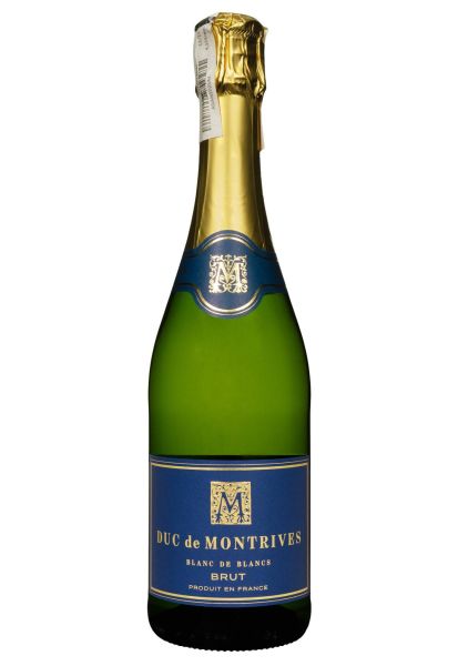 Вино ігристе Duc de Montrives Blanc de Blancs Brut Біле Сухе 0.75 л