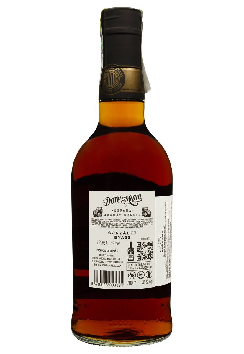 Бренді Don Mano Sherry Cask Solera 0.7 л