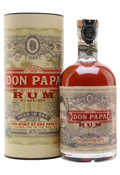 Ром Don Papa 7 yo в тубусе 40% 0,7 л