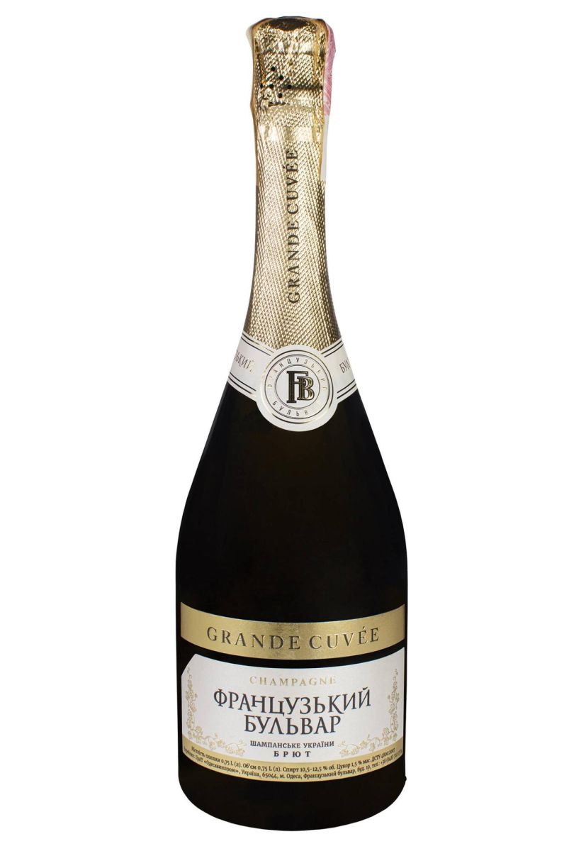 Вино ігристе Французький Бульвар Біле Брют 0.75 л