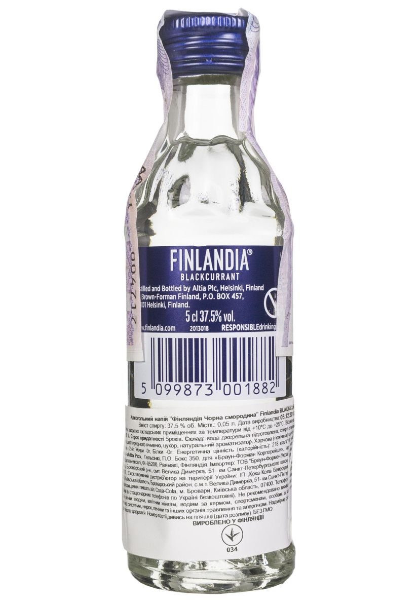 Горілка Finlandia Blackcurrant 0.05 л