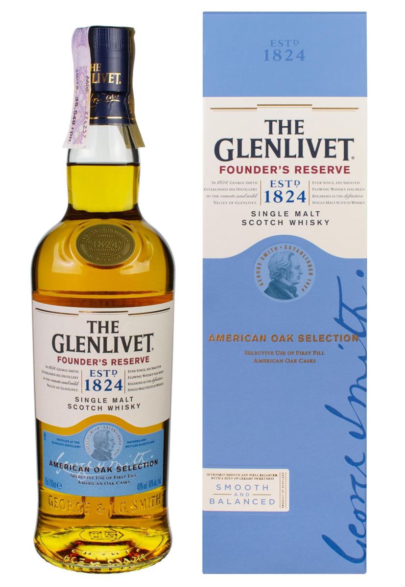 Виски The Glenlivet Founder's Reserve в коробке 0.7 л