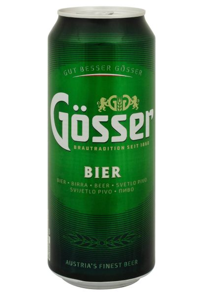 Пиво Gösser світле з/б 0.5 л