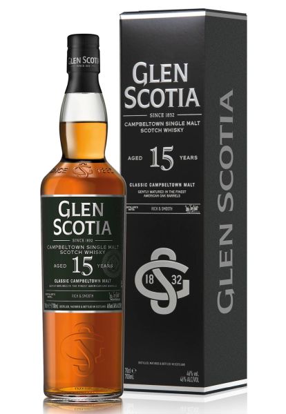 Віскі Glen Scotia 15 років в коробці 0.7 л
