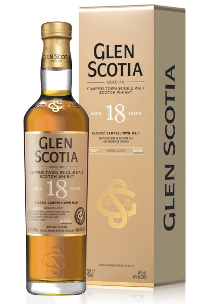 Віскі Glen Scotia 18 років в коробці 0.7 л