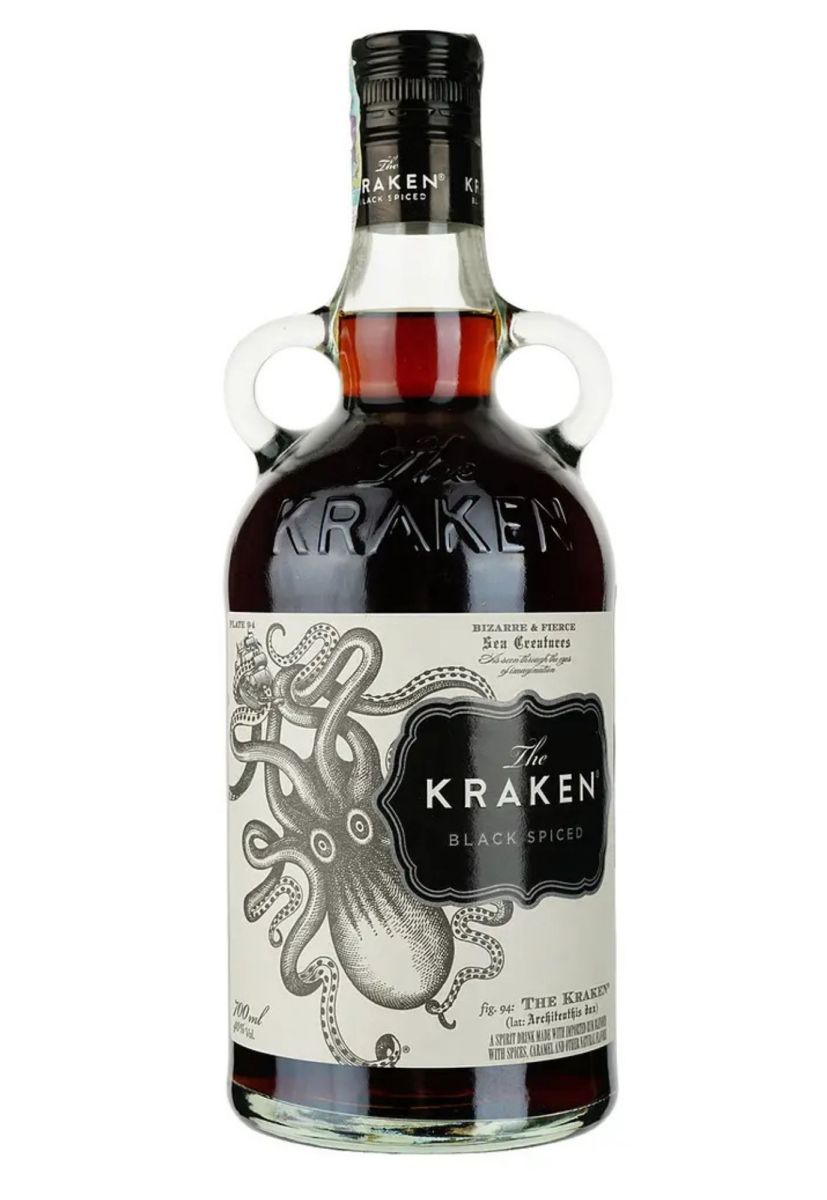 Алкогольний напій на основі рому Kraken Black Spiced 47% 0,75 л