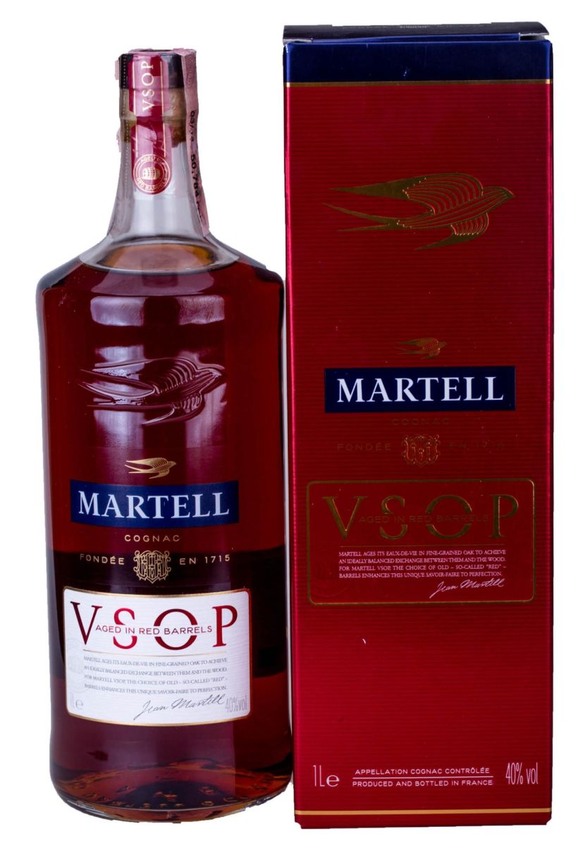 Коньяк MARTELL VSOP у коробці 1 л