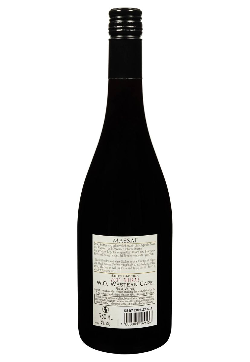 Вино Massai Shiraz Червоне Сухе 0.75 л