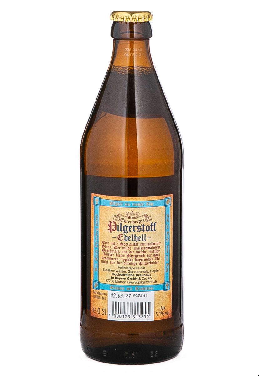 Пиво Pilgerstoff Edelhell світле 0.5 л