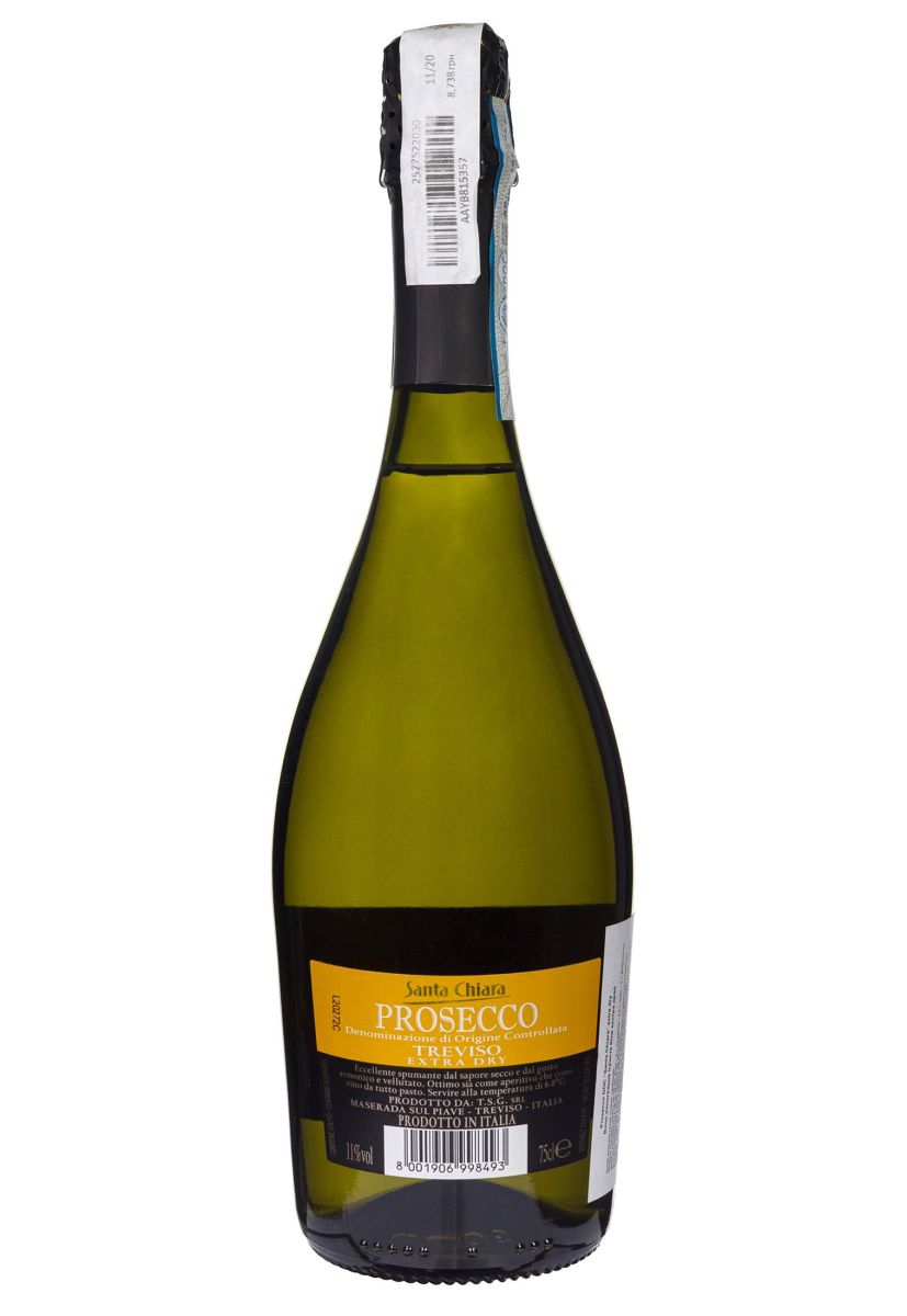 Вино Игристое Santa Chiara Prosecco Extra Dry 0.75 л