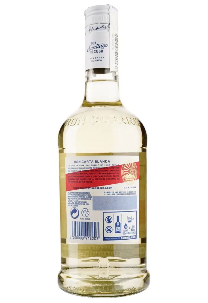 Ром Santiago De Cuba Carta Blanca 0,7 л