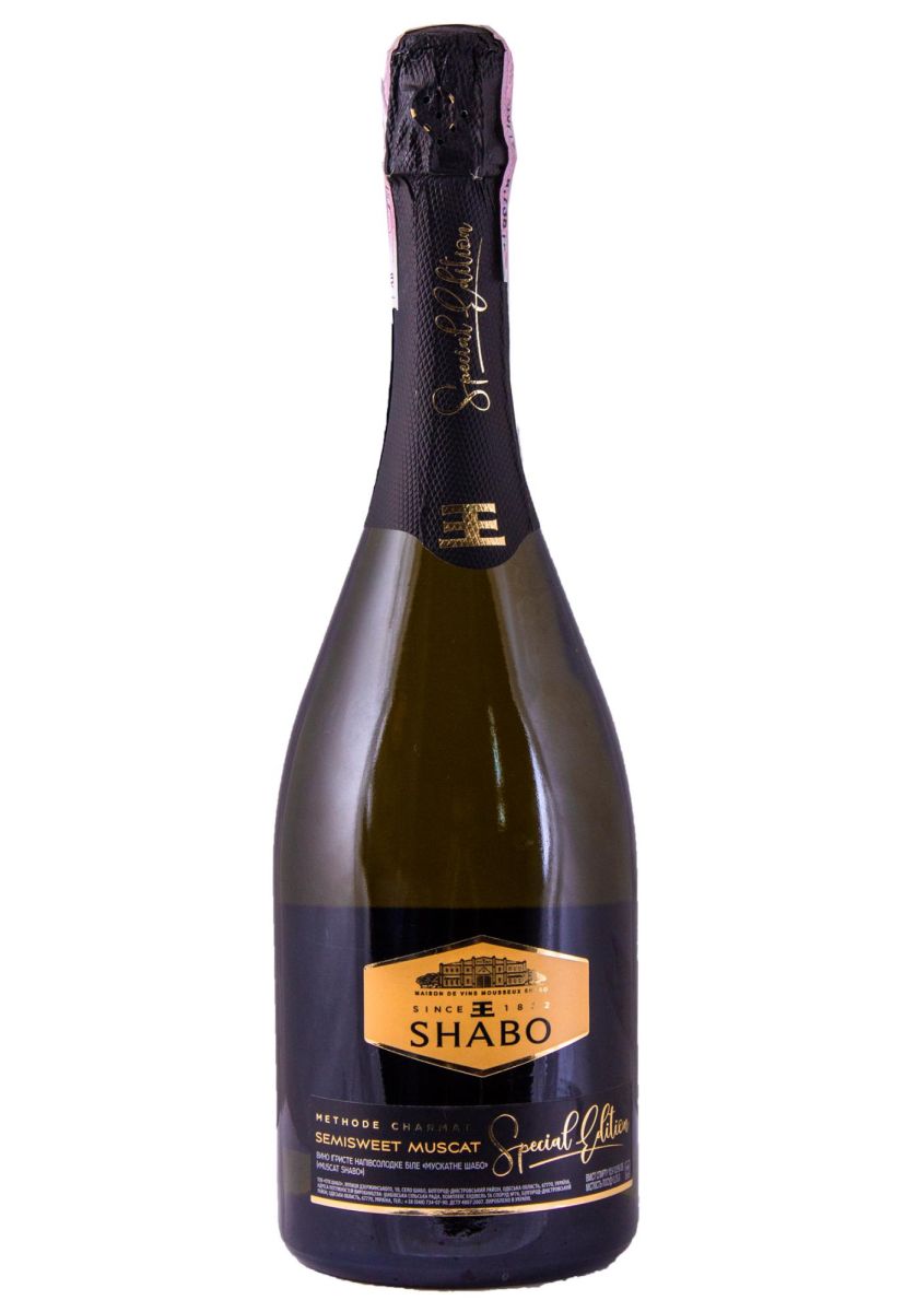 Вино игристое Shabo Special Edition GOLD Мускатное Белое Полусладкое 0.75 л