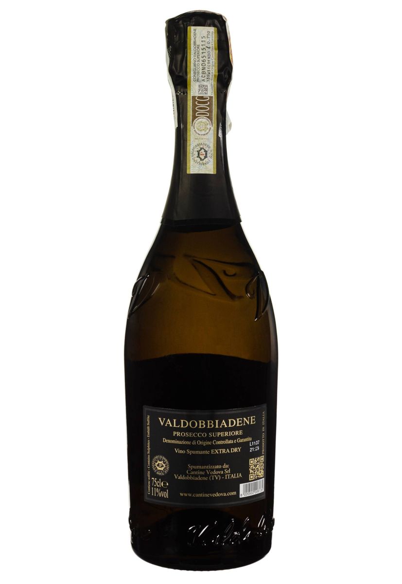 Вино игристое Vedova Valdobbiadene Prosecco Superiore Extra Dry 0.75 л
