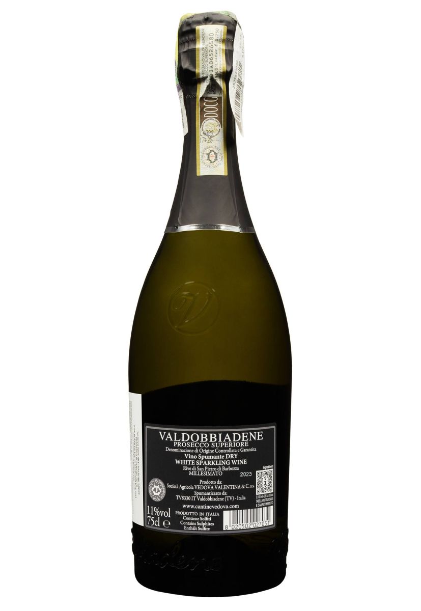 Вино ігристе Vedova Valdobbiadene Prosecco Superiore Millesimato Dry Біле Сухе 0.75 л
