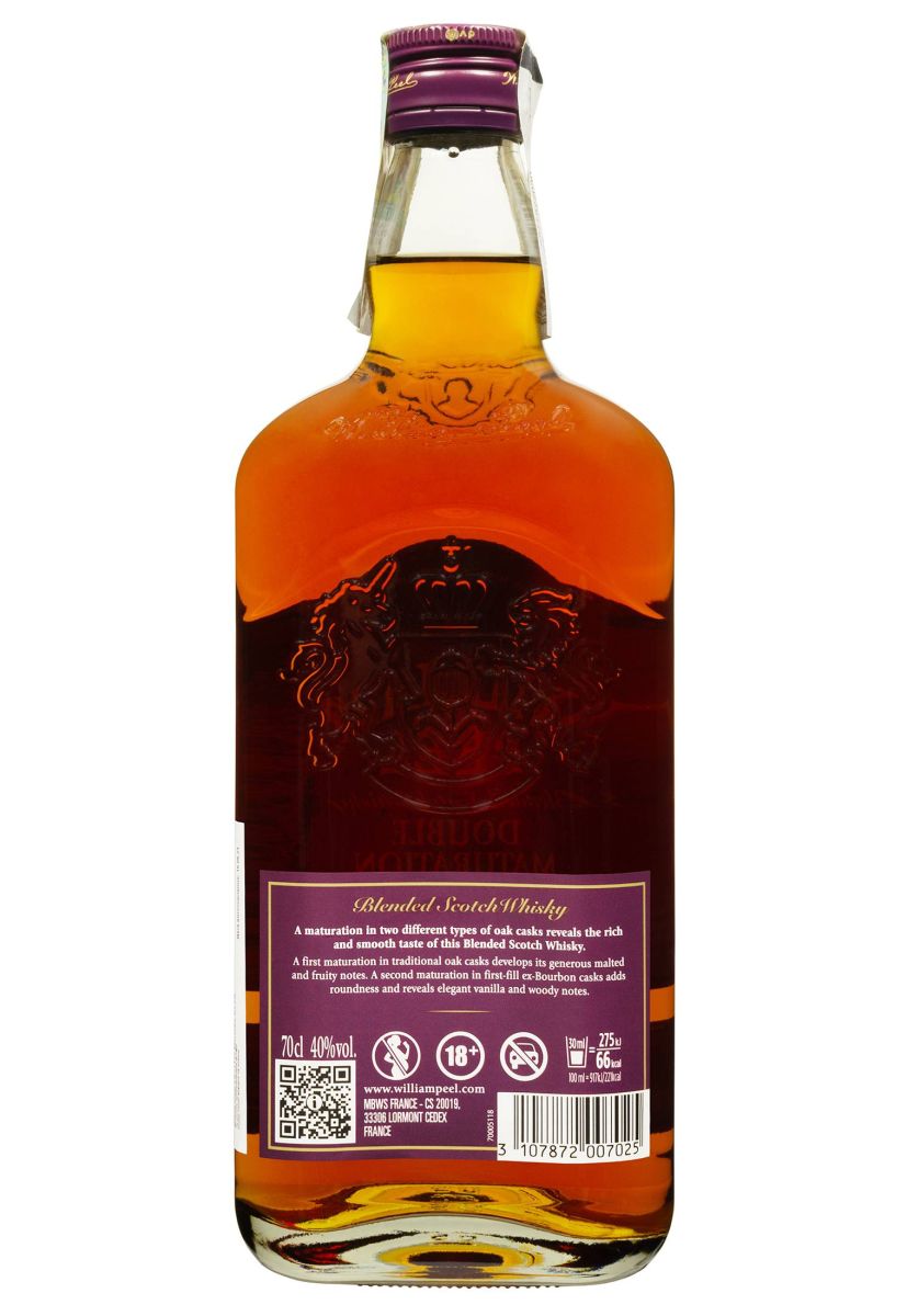 Віскі William Peel Double Maturation Blended Scotch 0.7 л